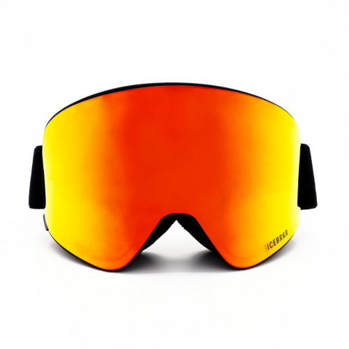  Ochelari Ski - Bonetech ICEBRKR Black Red-Gold Mirror | Ski 